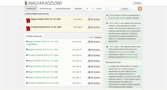 Desktop Screenshot of kozlony.magyarorszag.hu